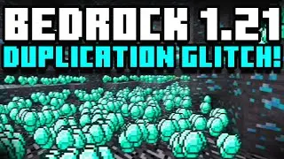 MINECRAFT BEDROCK DUPLICATION GLITCH 1.21! DUPLICATE ANY ITEM (Playstation, Xbox, Switch, MCPE, PC)