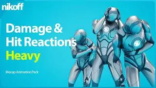 Damage & Hit Reactions Heavy – Mocap Animation Pack (UE 5 , FBX)