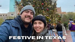 FESTIVE IN TEXAS | Fort Worth Parade of Lights Vlog! | Holiday things to do in Fort Worth