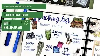 Reusable Laminated Packing List Using Travel Basics