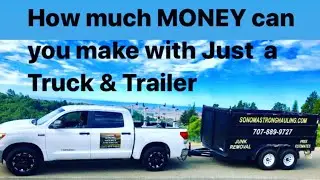 How I Make Money with Just a Truck & Trailer #motivation #truck  #trailer