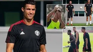 Cristiano Ronaldo's FIRST Training Session at Carrington | Manchester United match News