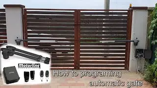 Motorline Lince 400 how to programming automatic gate