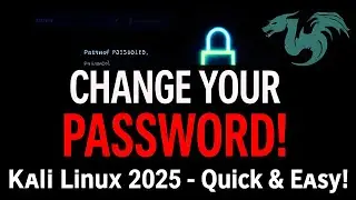 HOW TO CHANGE PASSWORD OF KALI LINUX IN 2024