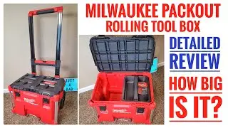 Milwaukee PACKOUT 48-22-8426 Rolling Tool Box Review   How Big Is it?