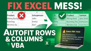 How to Autofit Columns & Rows in Excel (With VBA Trick)