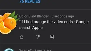 If I find orange the video ends - Apple