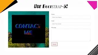 Contact form desing using Bootstrap5 ........coder by Nayan islam!