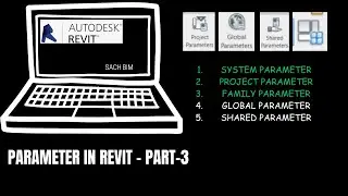 PARAMETERS IN REVIT - PART-3 | Shared parameter and Global Parameter