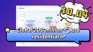 【Pure Residential IP2023】Residential ip proxy for more than 200 million ips worldwide.From $0.04!