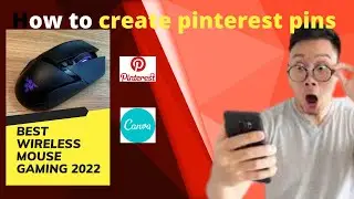 How to create pinterest pins  in canva //FREE Pinterest Pin Maker Tutorial 2022/Amir Sahafi