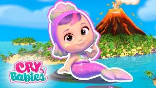 DON'T Wake Up The VOLCANO 🌋😱 TROPICAL ISLAND 🌴🐠 CRY BABIES 💦 MAGIC TEARS 💕 CARTOONS in ENGLISH