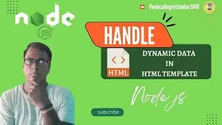 🌐 HTML Templates in Node.js | Fetch Dynamic Data from Server 🚀