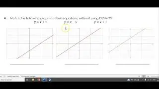 5.10 - Investigating Transformations of y=mx+b (DESMOS)