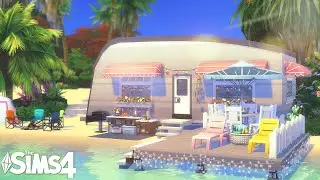 SIMS 4 SUMMER VACATION CAMPER + STORY | NO CC | Sims 4 stop Motion Build