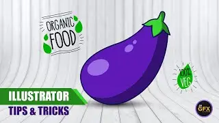 How to Draw an EGGPLANT🍆 Flat Vector Illustration in Adobe Illustrator | Tips & Tricks for Beginners