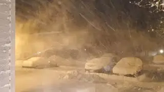 Snow storm Orlena Timelapse - Snow in the north country.