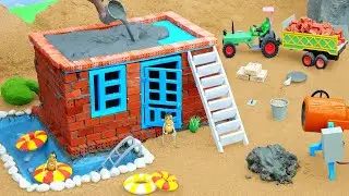 DIY Mini Cement and Brick House Building Science Project @DIYTractorKings