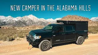 Alabama Hills camping in our new hard walled pop-up camper — This is an overlanding game changer!