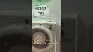 Omron timer on delay adjustment for table saw