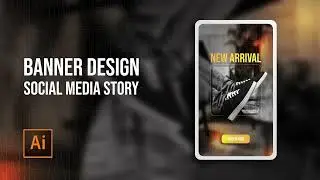 Cara Membuat Banner Instagram Story | Adobe Illustrator Tutorial