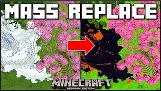 Minecraft Bedrock - How To Mass Replace Blocks (Mobile/Xbox/PS4/Windows 10/Switch)