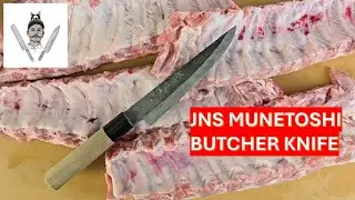 I destroyed the JNS Munetoshi Butcher Knife: THE BEATER of all Japanese knives