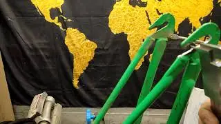 Установка современного колеса с ножным тормозом в советский велосипед с тонкой осью и другим зазором