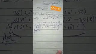 Chapter 🔟  | VECTOR algebra  ● Exercise 10.3  ● Question no. 7 # trending shorts
