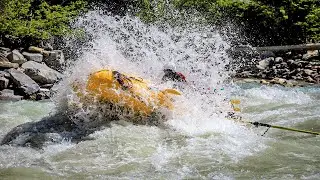 Whitewater Rafting at High Water - Kicking Horse River, Golden, BC, Canada