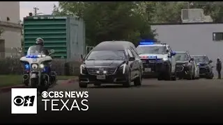 Procession for Dallas officer Darron Burks