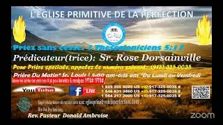 Le repos  | Lundi, 18 Août 2025- Soeur: Rose Dorsainville