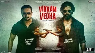 Vikram Vedha Official Trailer, hrithik Roshan, Saif Ali khan 1.3M #vikramvedhatrailer #vikramvedha