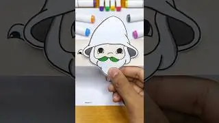 Crawly Gnome Face Changer Paper Watch DIY ✨ #shorts #youtubeshorts #crawly