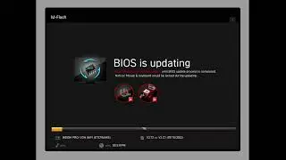 Bios Update   MSI Pro B550m VDH Wifi motherboard, full step by step process