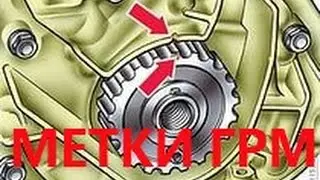 Метки грм 8 кл.ВАЗ! Установка ремня грм 8кл.ВАЗ!