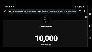 10k Subscribers Count || Thanks For 10k Subscribers || Himesh Lodhi ||  