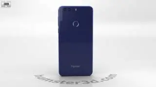 Huawei Honor 8 Sapphire Blue 3D model by 3DModels.org