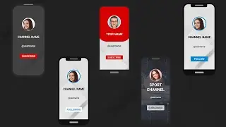 Minimalistic Social Media Promotion on Phone Graphics  |MoGRT Template