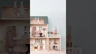 Maileg Rabbit Tackles Laundry Day in the Dollhouse #mailegdollhouse #creativeplay #highendtoy