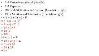 Order of Operations PE(MD)(AS)