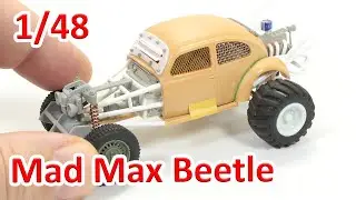 Building Post Apocalyptic Scale Model Car - Mad Max Vehicles  (VW Beetle) - Tamiya 1/48