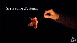 Si sta come d'autunno - Faber Teater - trailer