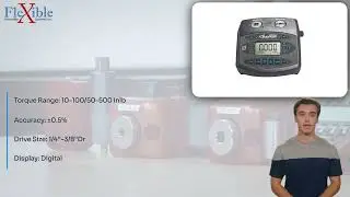 AUET/MTM-100-500DC Torque Tester DC w/Software, USB, 10-100/50-500 Inlb, 1/4''-3/8''Dr || 717829