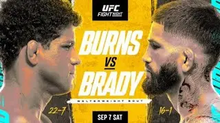 UFC Fight Night Burns vs Brady Prediction
