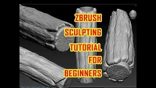sculpting wood in zbrush tutorial | zbrush tutorial | how to zbrush tutorial hindi | pt 2