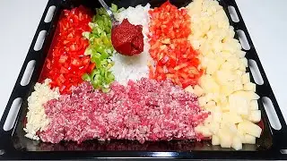 Вкусный ужин с фаршем из простых продуктов! Турецкая Кухня