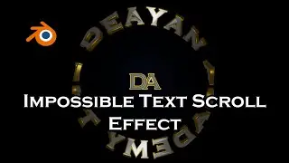 Cool Text Scroll Effect Loop - Blender Tutorial