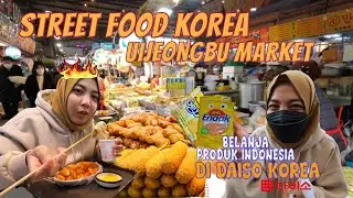 MAKANAN WAJIB STREET FOOD MUSIM DINGIN DI KOREA 🇰🇷 ! BELANJA PRODUK INDONESIA 🇮🇩 DI DAISO KOREA