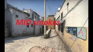NEW de_dust2 smokes MID 64 tic (MM tic) (ENG subs)